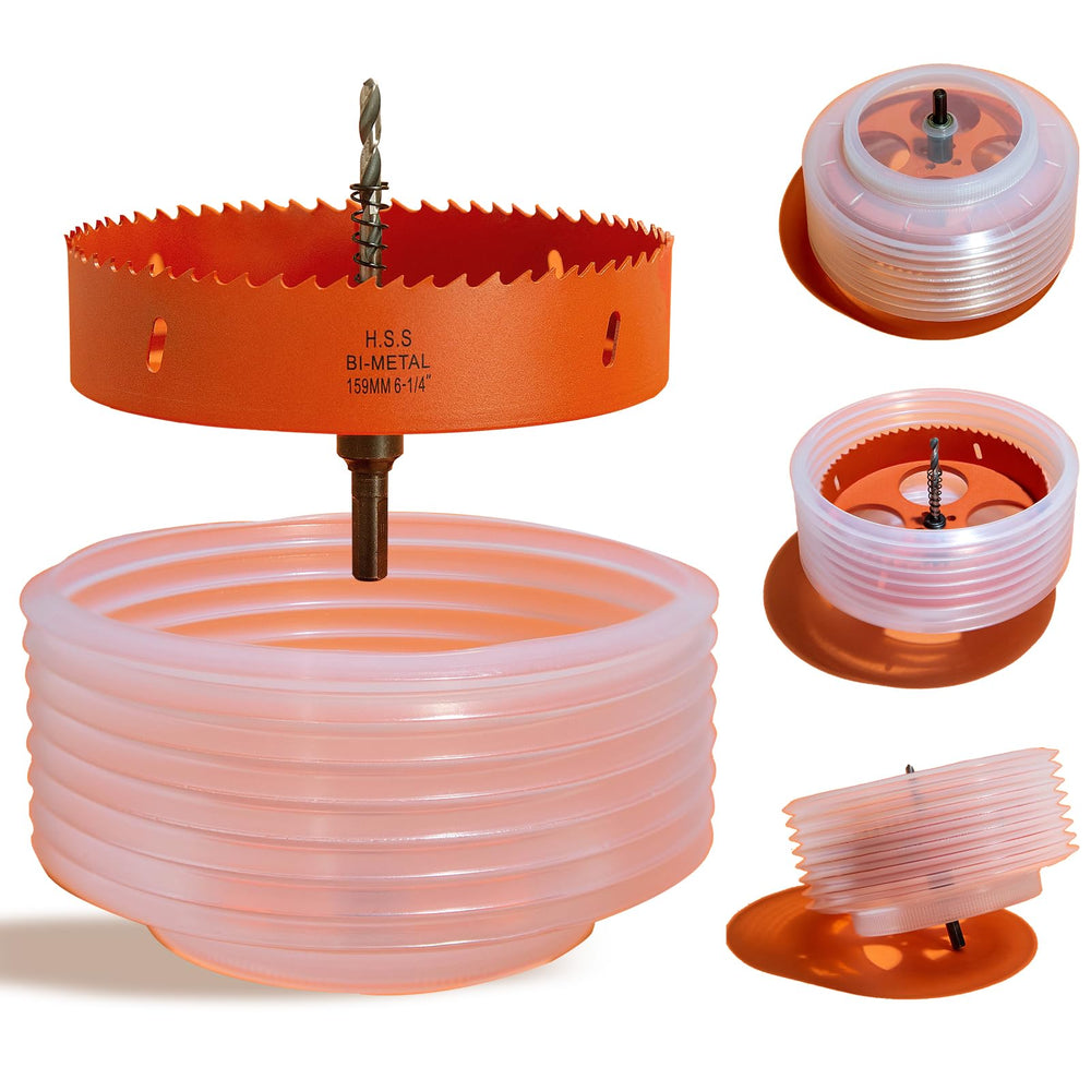 VIKITON hole saw front packaging showing complete kit, keeps work organized