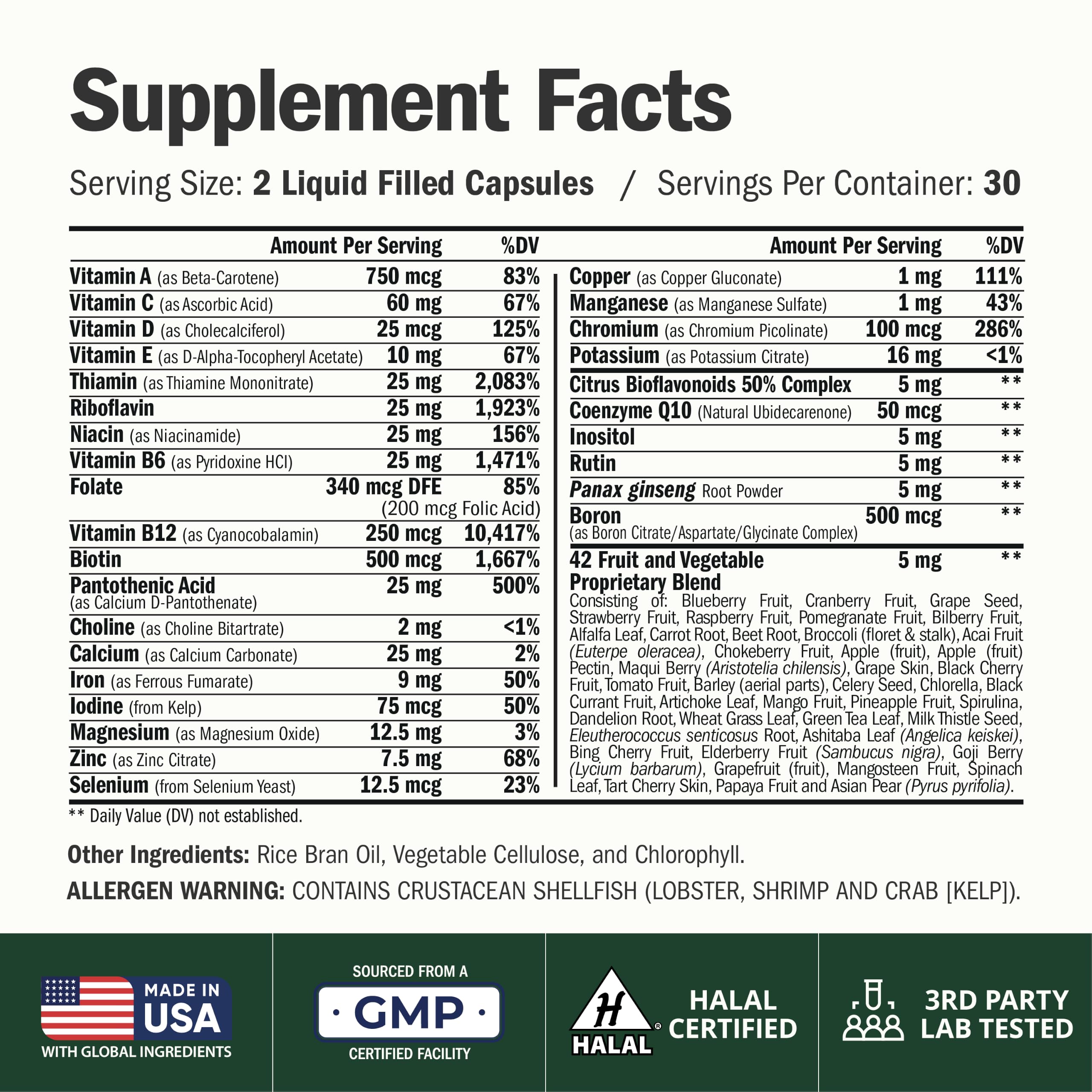 Vimerson Health capsules in a man’s hand showing size and convenient daily dosing visual