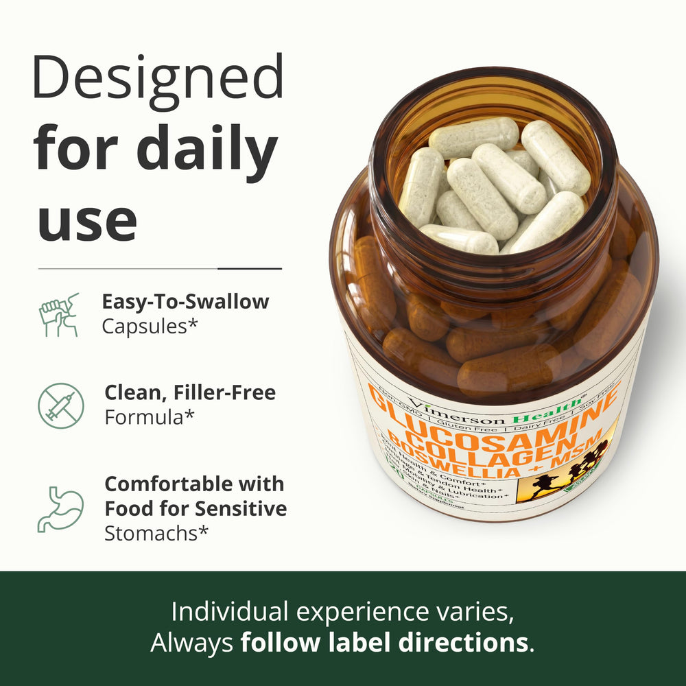 Vimerson Health pouring capsules into hand for convenient daily dosing