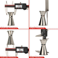 VINCA detailed view of jaws and depth rod for accurate internal and depth measuring