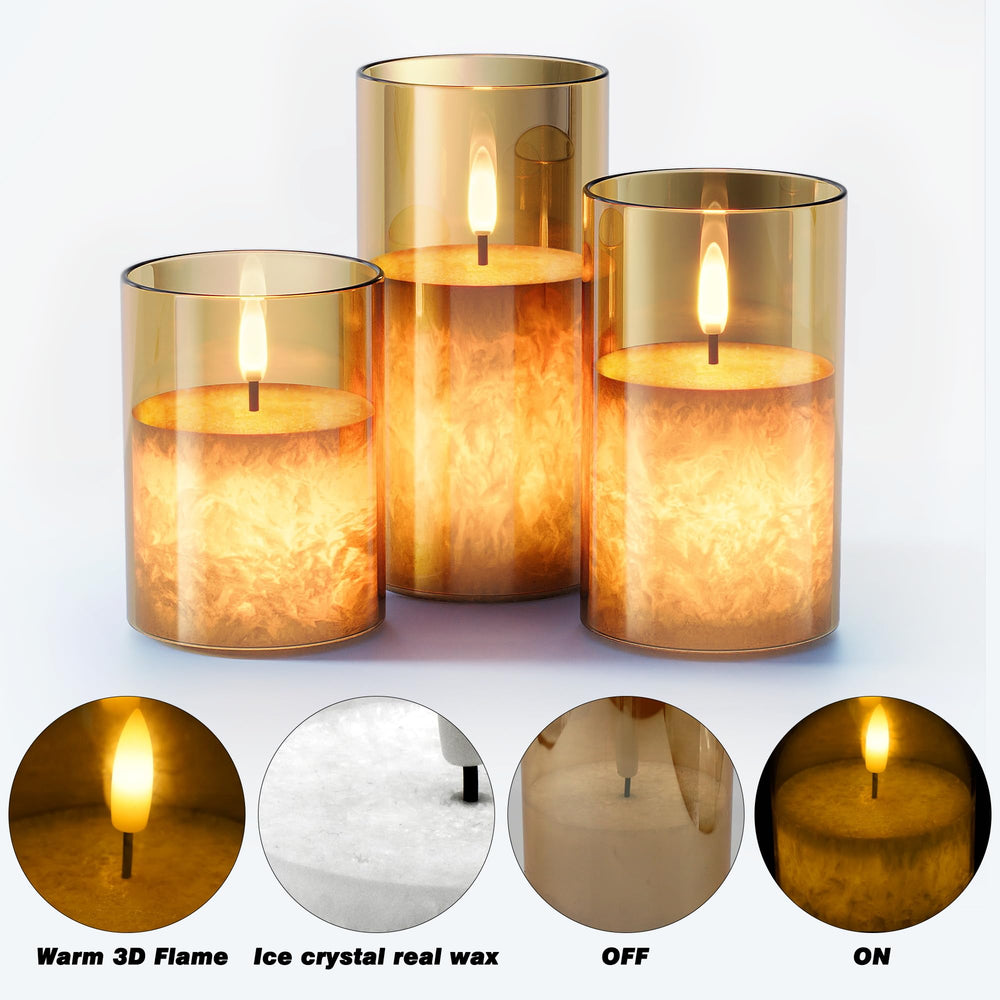 VIODAIM 3D wick close-up demonstrating authentic flicker effect benefit
