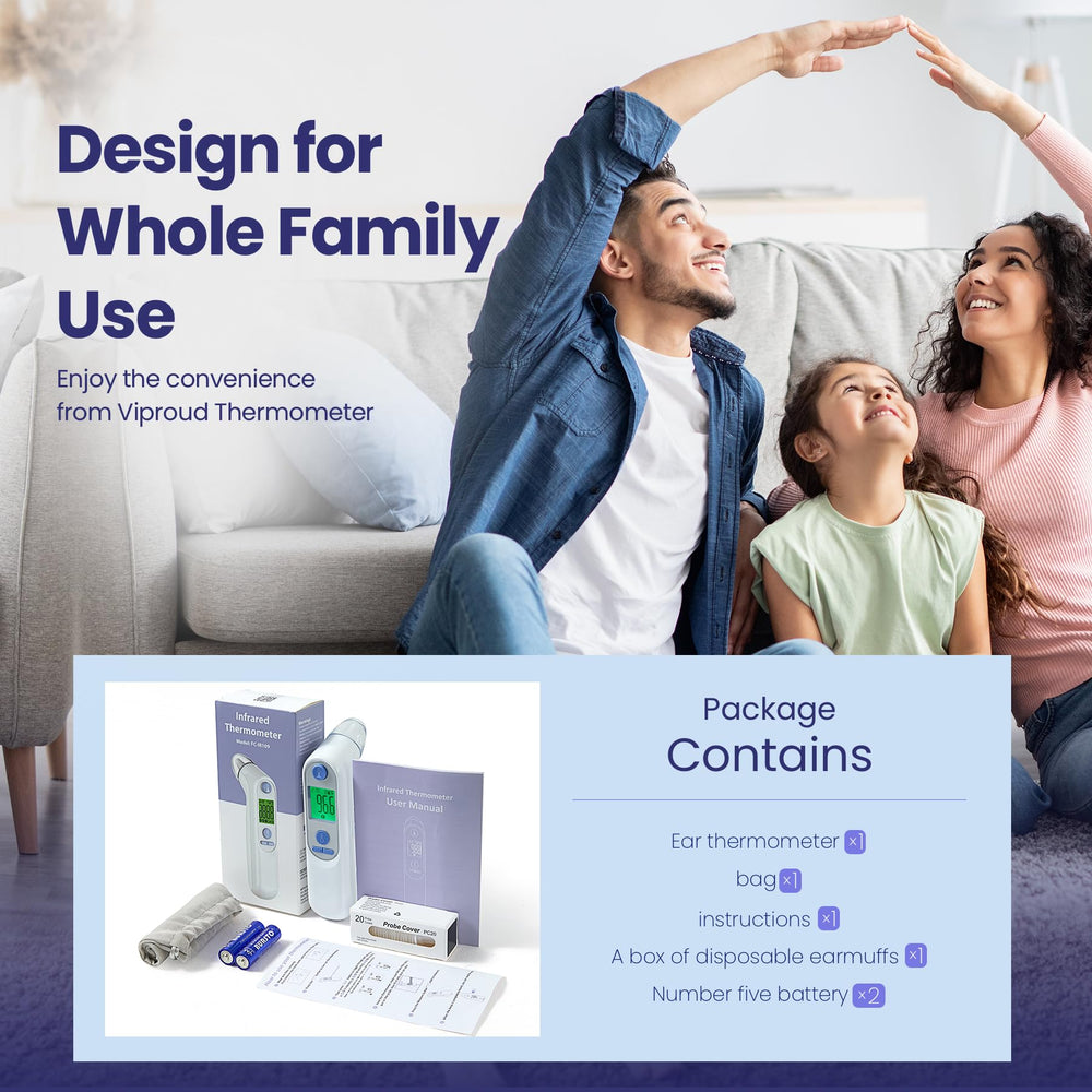 Viproud accessories and packaging including pouch batteries and quick user guide
