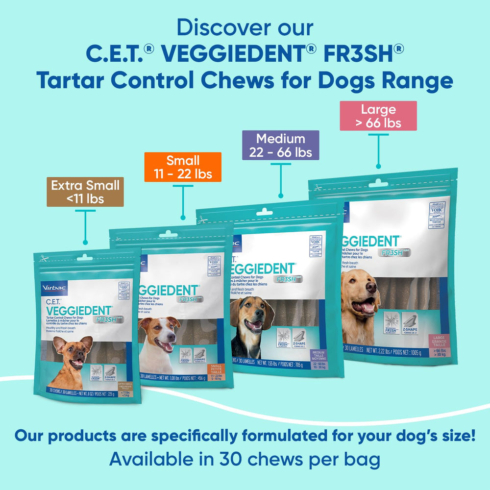 Virbac owner giving dog a chew in home setting showing daily use benefit