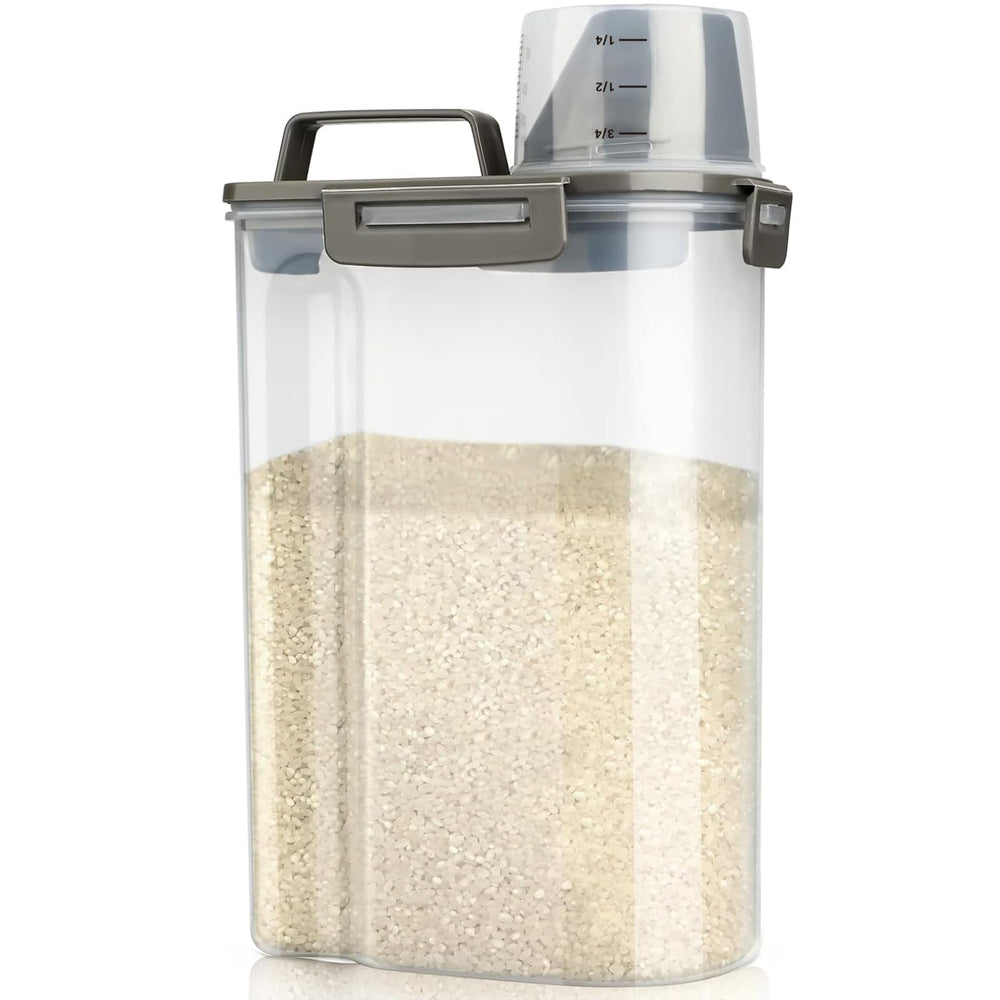 Viretec front view of container showing clear body and label for easy identification