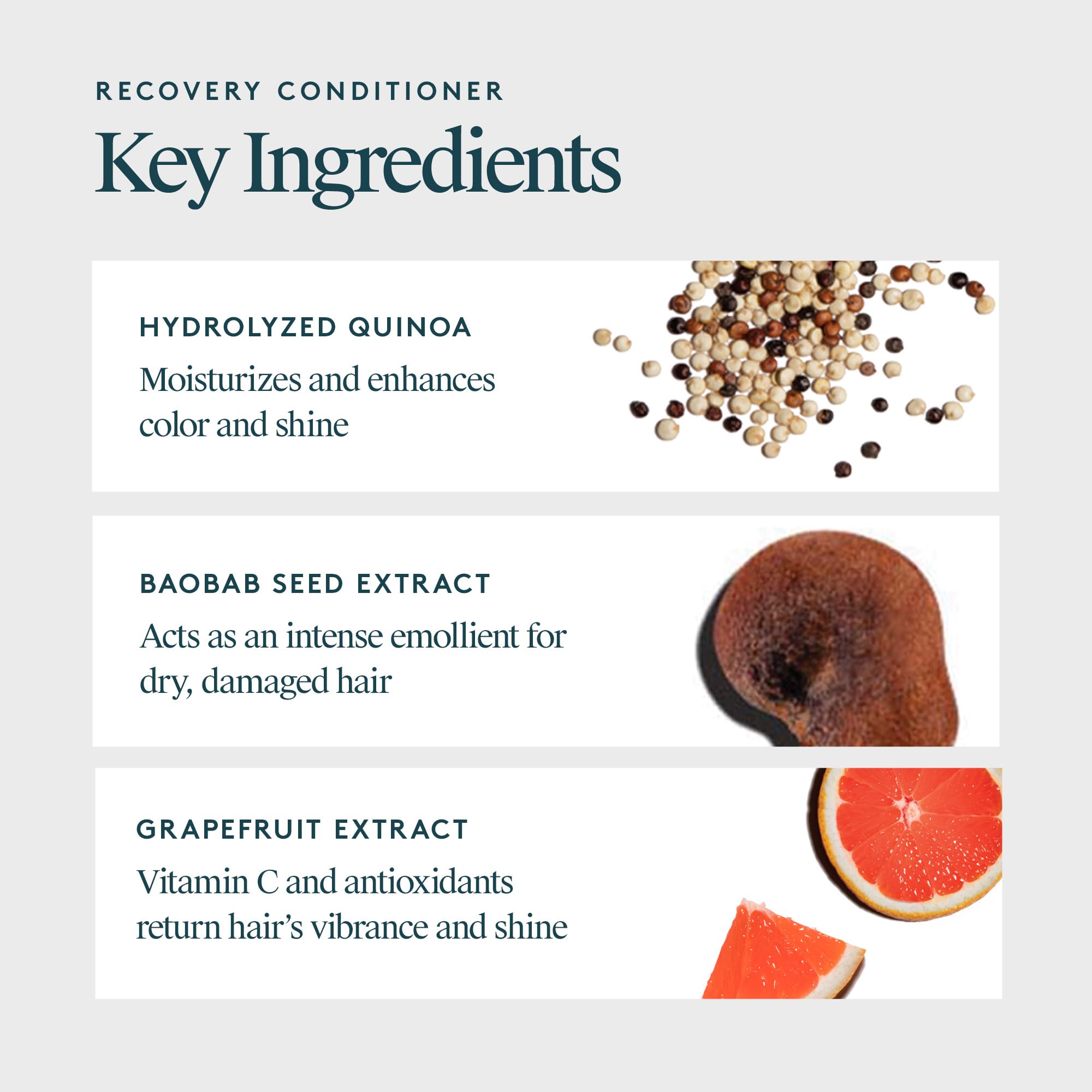 VIRTUE conditioner beside common items to indicate size and travel-friendly benefit