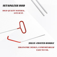 Visberius air wedge and rod used to create door gap, prevents scratch damage