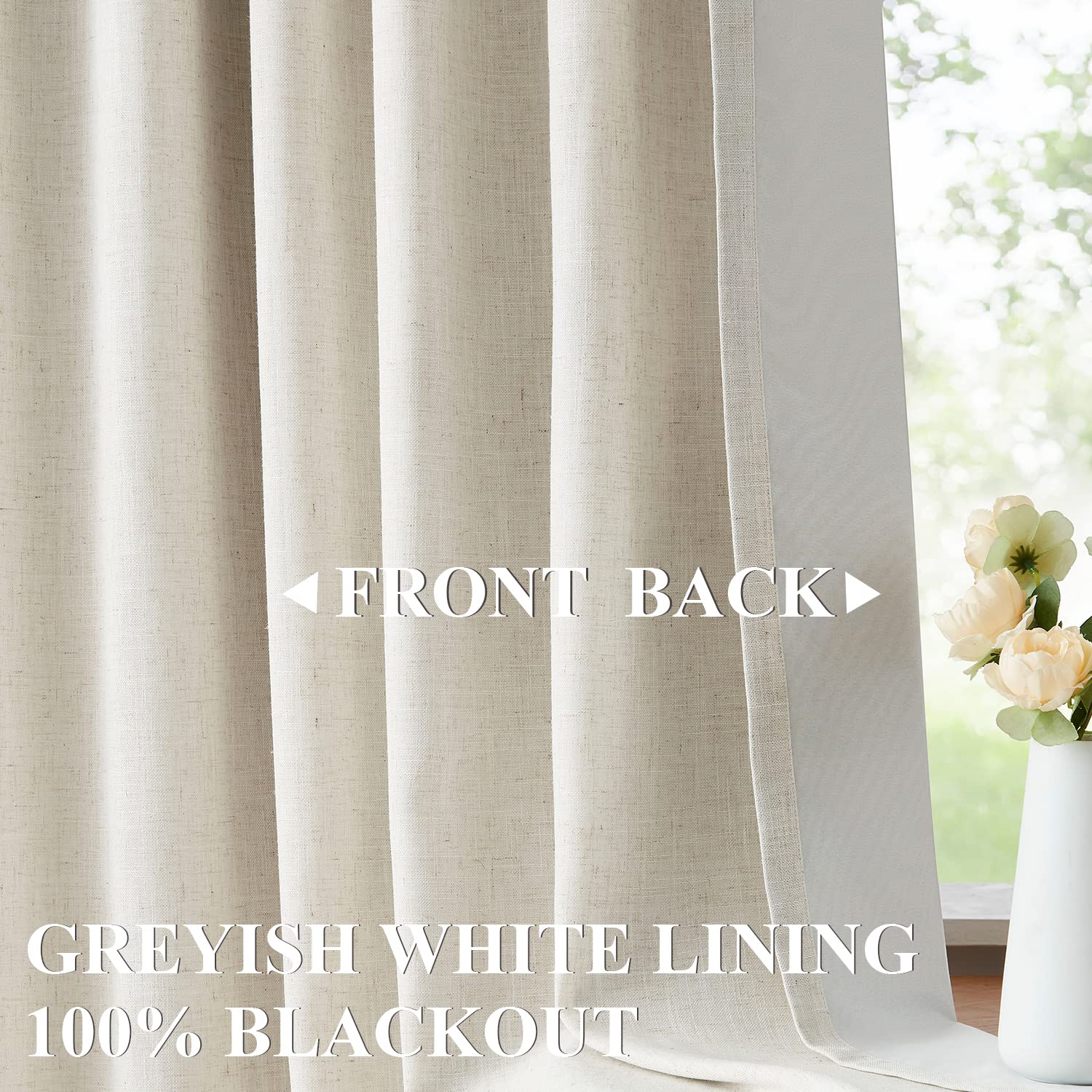 Vision Home close-up linen texture with natural look benefit