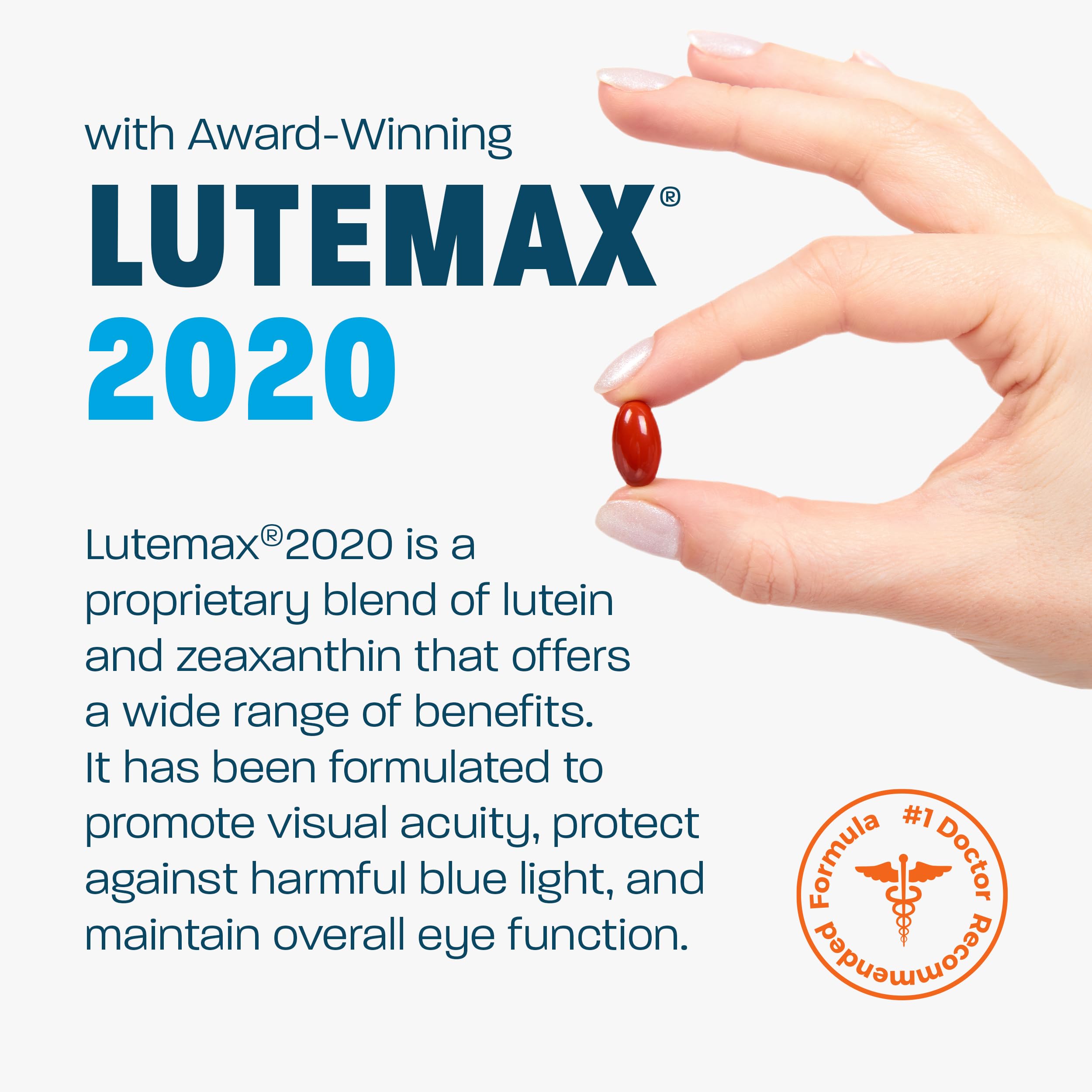 VISION PROTECTION lutein and zeaxanthin ingredient callout for macula support