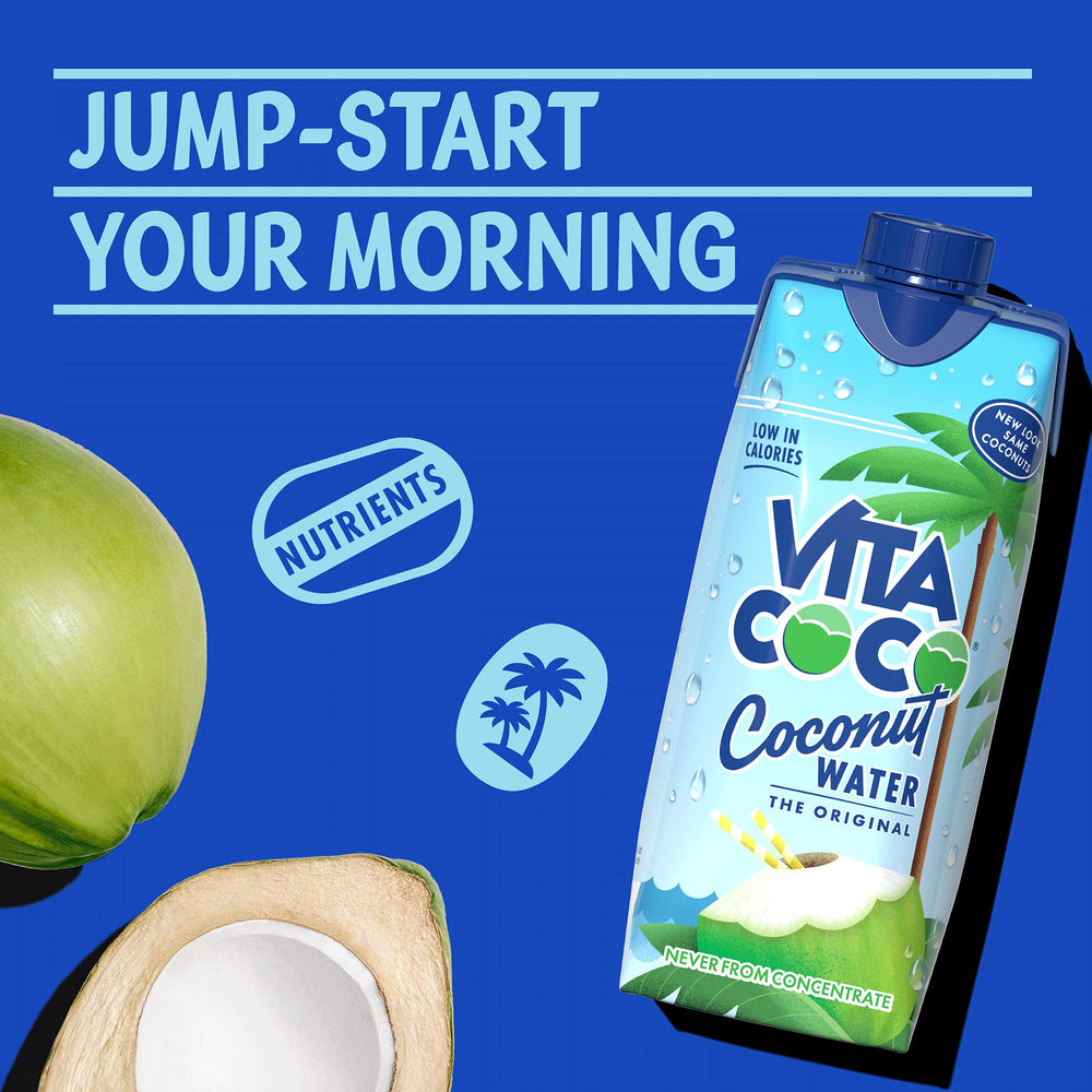 Vita Coco bottle on gym bench demonstrating workout hydration support