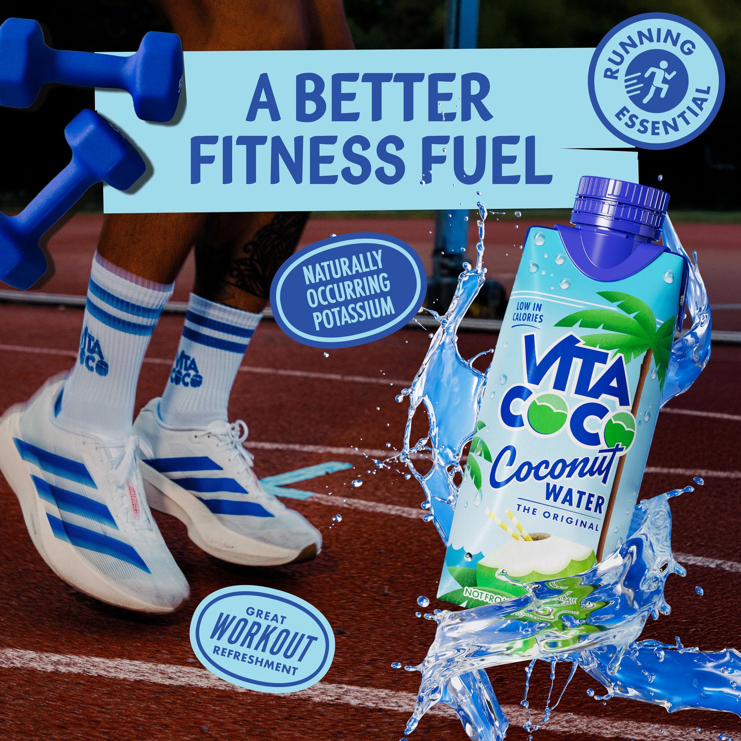 Vita Coco served beside a smoothie showing versatile recipe use