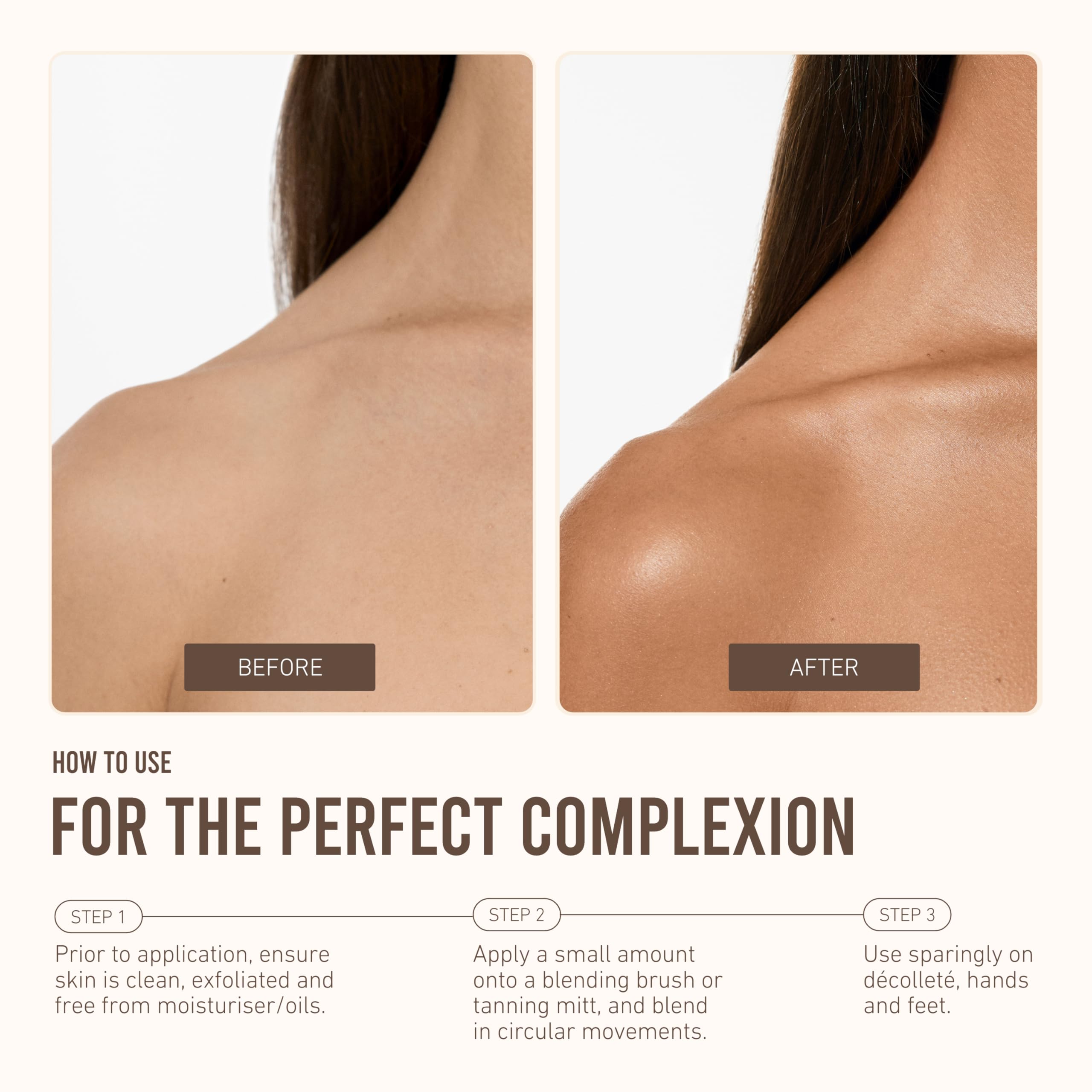 VITA LIBERATA before and after arm comparison showing blurred imperfections