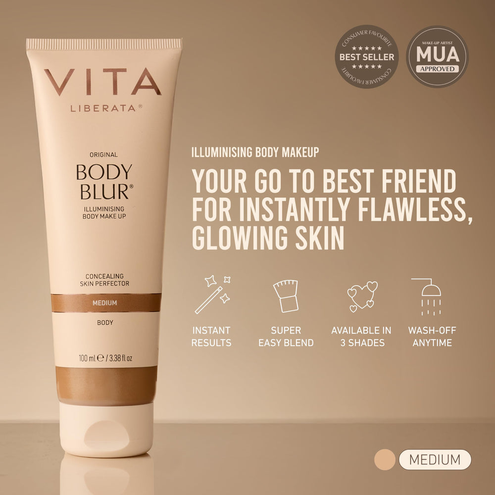 VITA LIBERATA texture close-up showing creamy light-reflecting formula