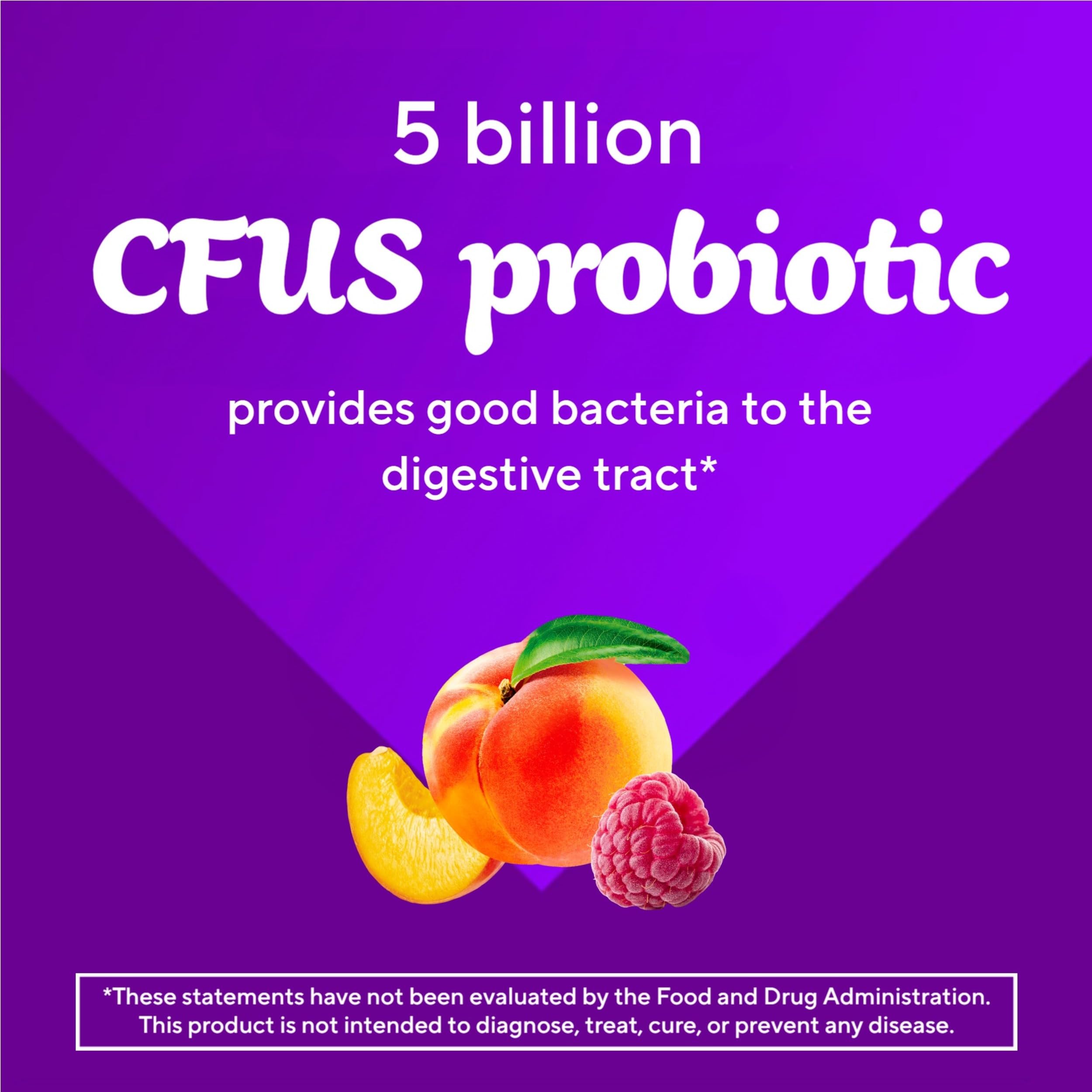 vitafusion gummies on spoon showing portion size and convenience benefit