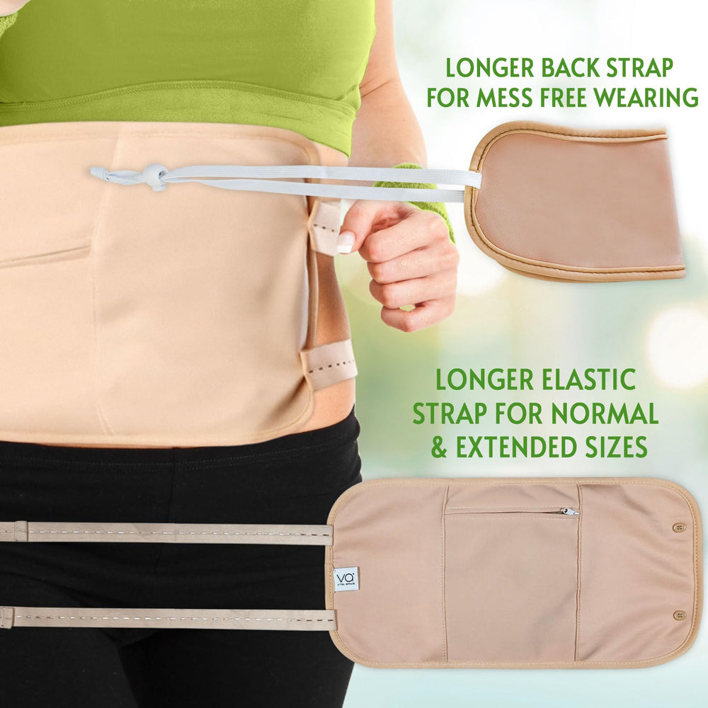 VITAL AFFAIR extended neck wrap displayed on mannequin to show coverage and fit