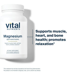 Vital Nutrients open bottle with capsules spilling illustrating dosage and convenient daily use