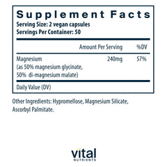 Vital Nutrients close-up of capsules texture highlighting smooth vegan formula and easy swallowing