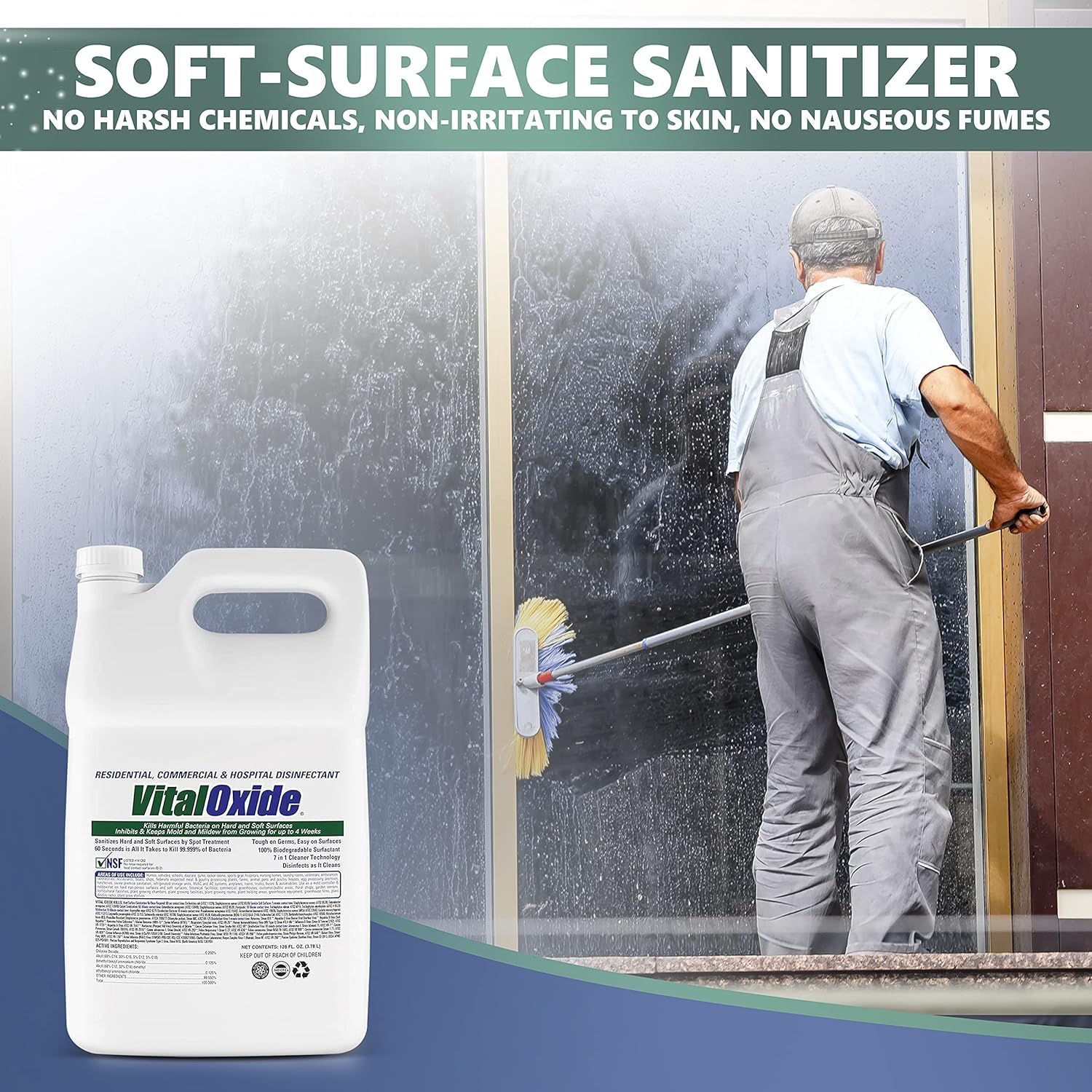 Vital Oxide applied inside HVAC duct for antimicrobial control