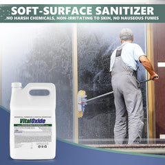 Vital Oxide applied inside HVAC duct for antimicrobial control