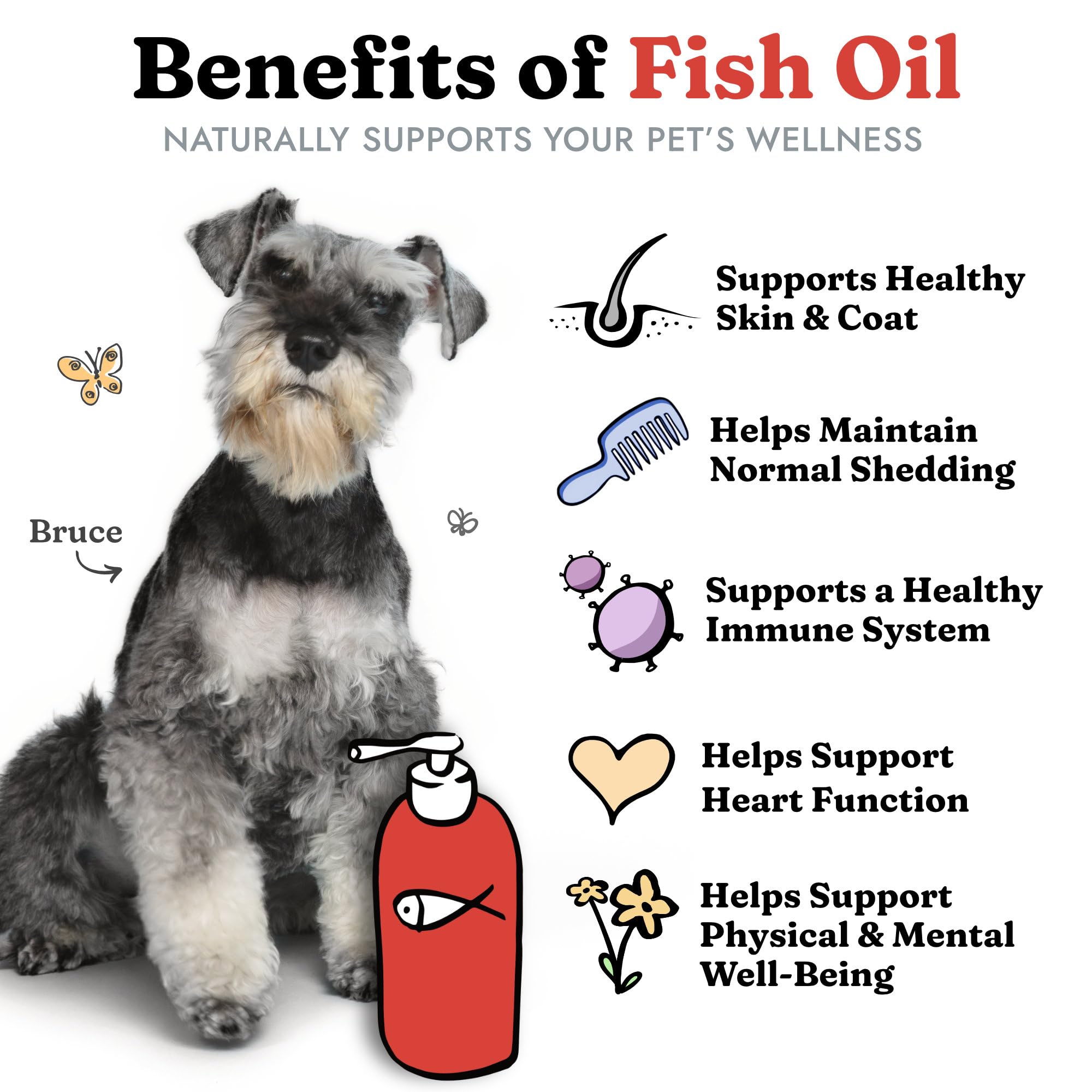 Vital Pet Life being poured into a dog food bowl for easy daily supplementation