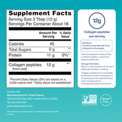 Vital Proteins powder close-up texture showing fine soluble peptides for easy mixing