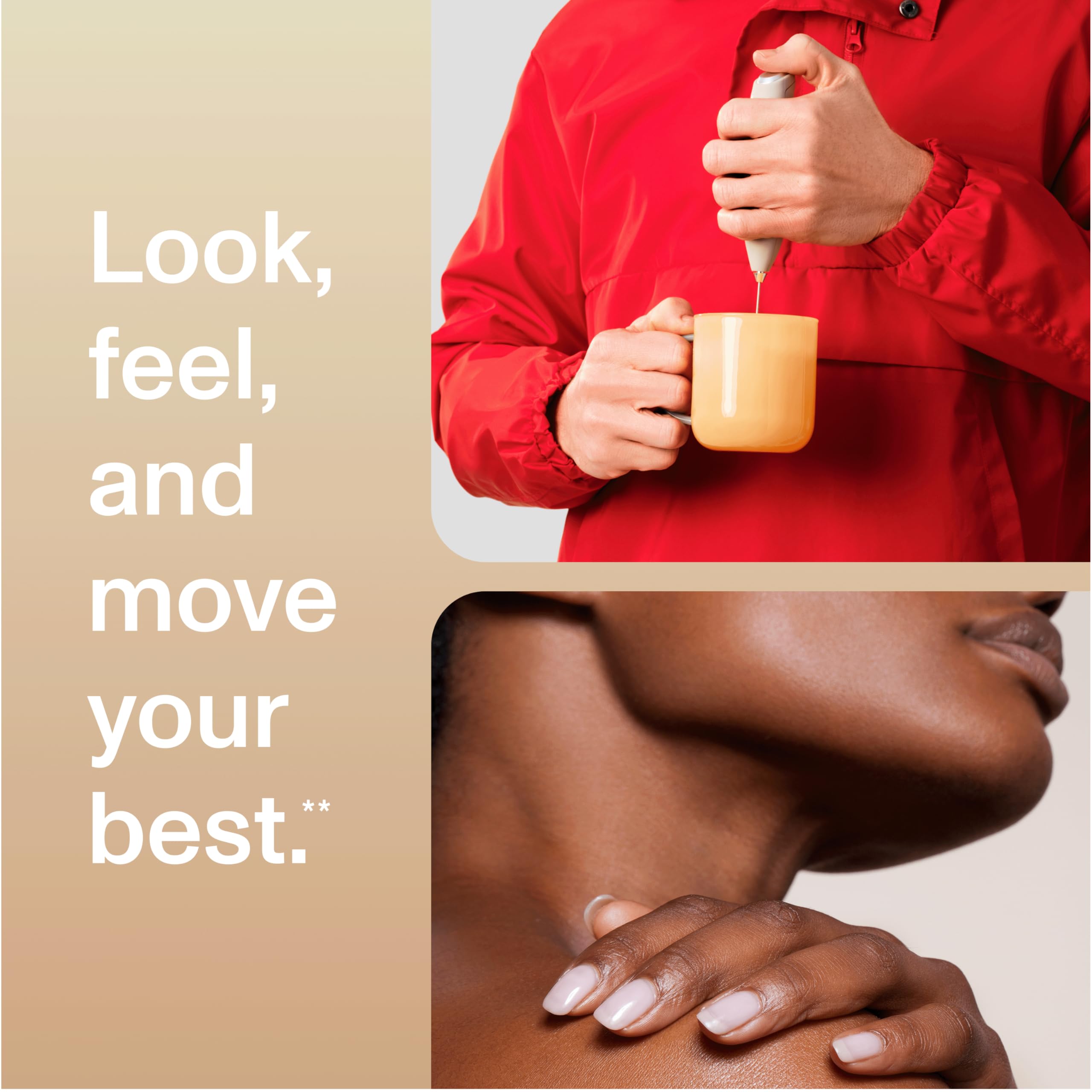Vital Proteins scoop measuring powder for consistent daily servings