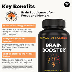 Vital Vitamins Bacopa Monnieri ingredient image highlighting cognitive support