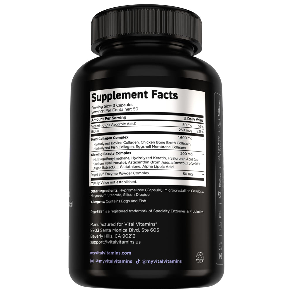 Vital Vitamins bottle beside a person stretching to suggest joint comfort support
