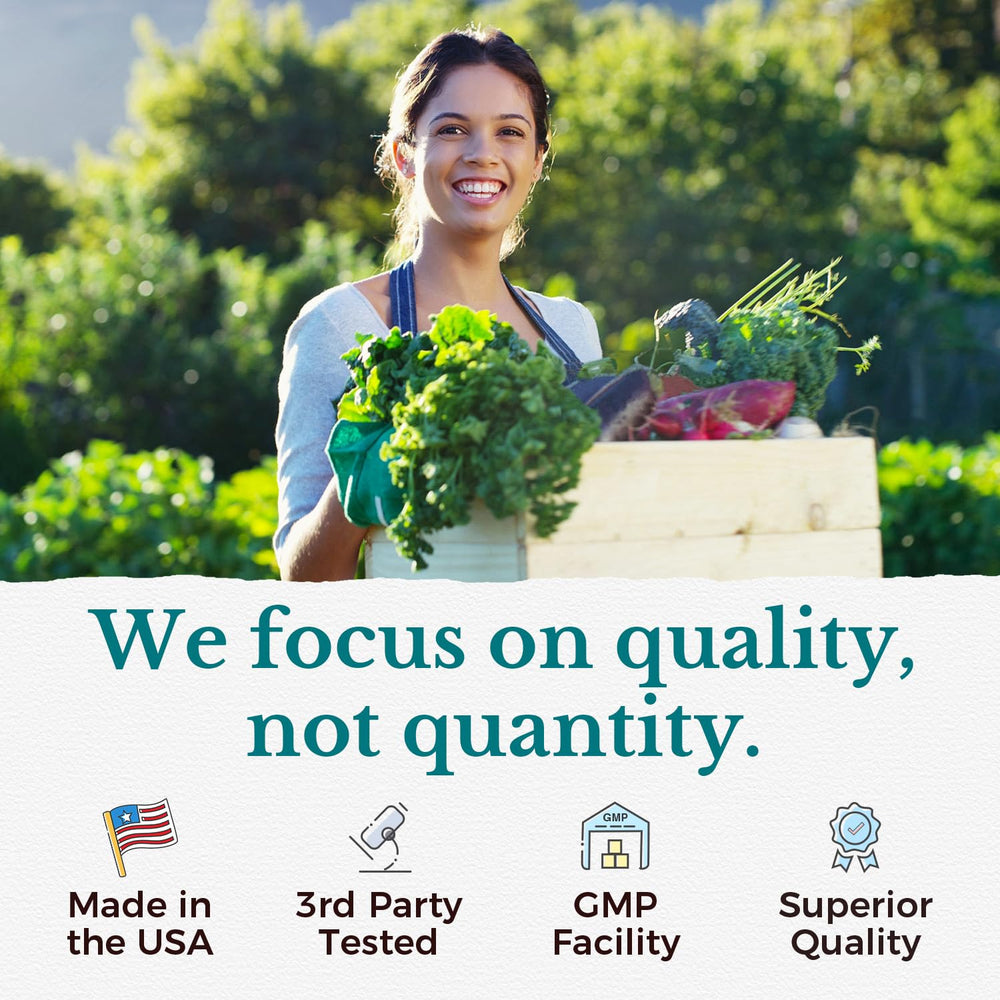 Quality control inspection in USA facility emphasizing third-party testing and purity