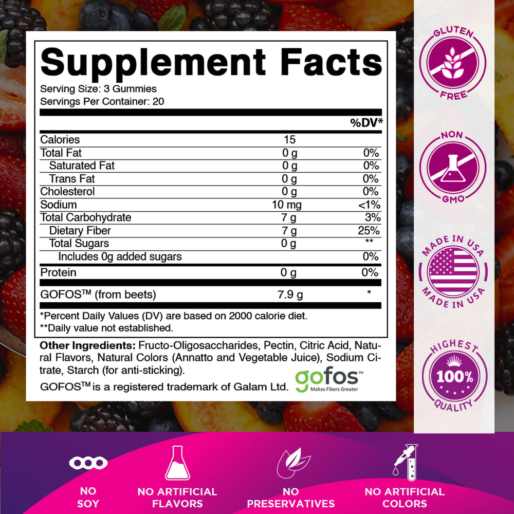 Vitamatic close-up of gummy texture highlighting pectin-based chewable benefit