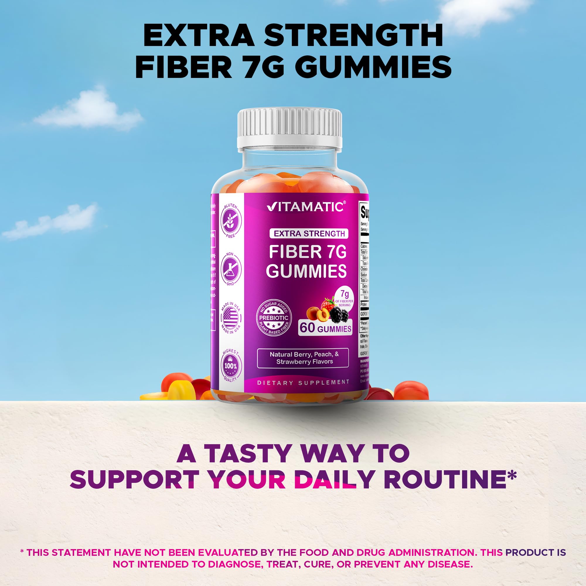 Vitamatic ingredient beet illustration representing FOS prebiotic source benefit