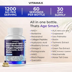 Vitamax capsules close-up view highlighting smooth finish and easy swallowing