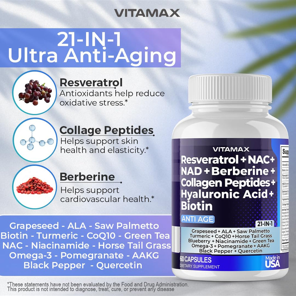 Vitamax bottle in hand scale comparison demonstrating compact travel size