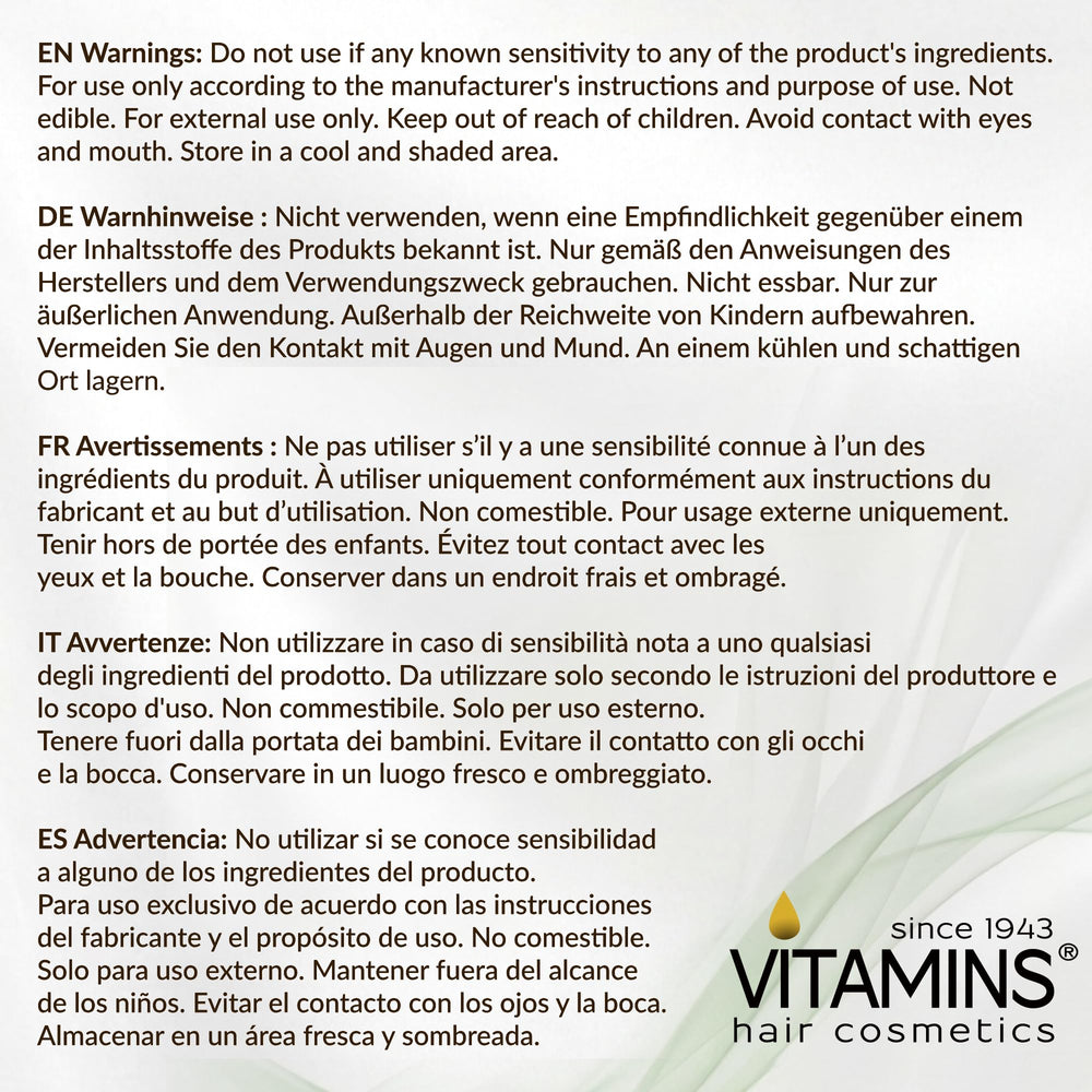 VITAMINS curly hair after-treatment lifestyle shot showing defined frizz-free curls benefit