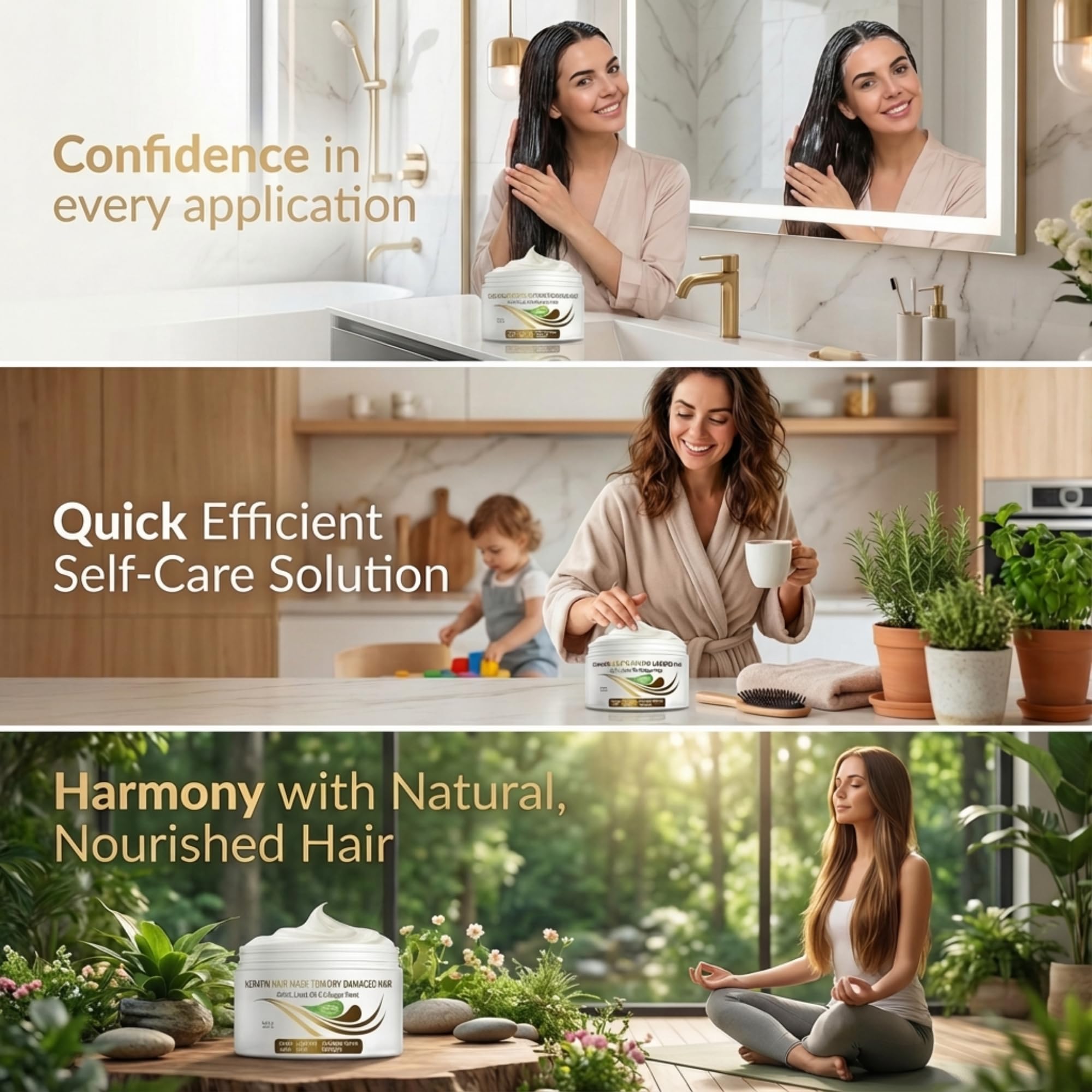 VITAMINS mask used in salon styling setting showing professional-quality results benefit