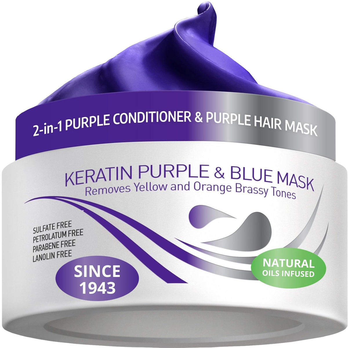 VITAMINS hair cosmetics jar front view showcasing product for clear identification and appeal