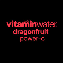 vitaminwater Power-C dragonfruit bottle texture close-up showing condensation and refreshment