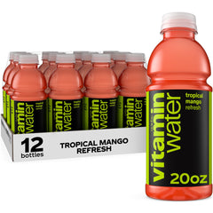 vitaminwater front packaging showing vibrant mango flavor and benefits