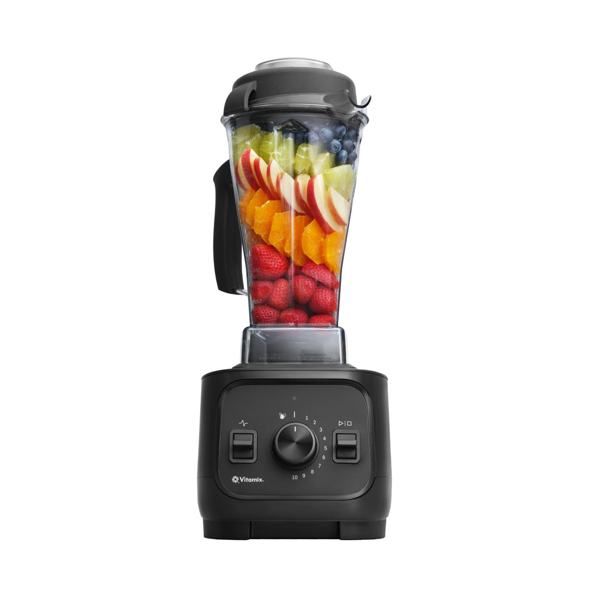Vitamix VX1 front view showing compact black base and 64 oz container for dependable blending