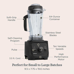 Vitamix VX1 laser-cut stainless-steel blades close-up for precise cutting and long-lasting performance