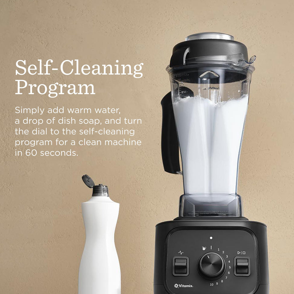 Vitamix VX1 next to common kitchen items to show scale and countertop footprint