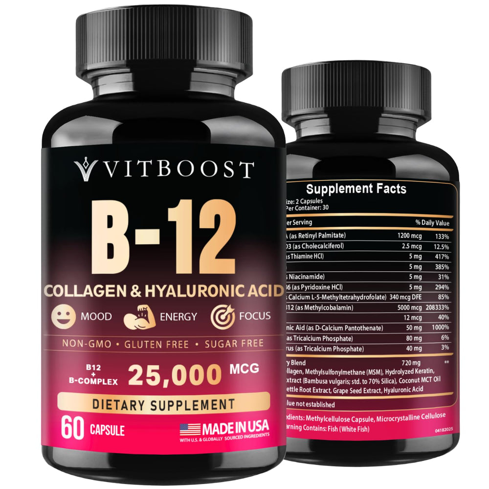 VITBOOST front packaging showing supplement bottle for product clarity