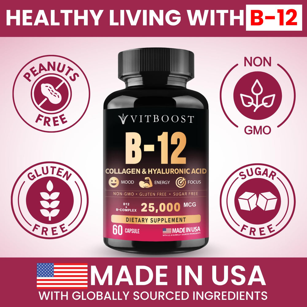 VITBOOST supplement label detail highlighting ingredients and potency