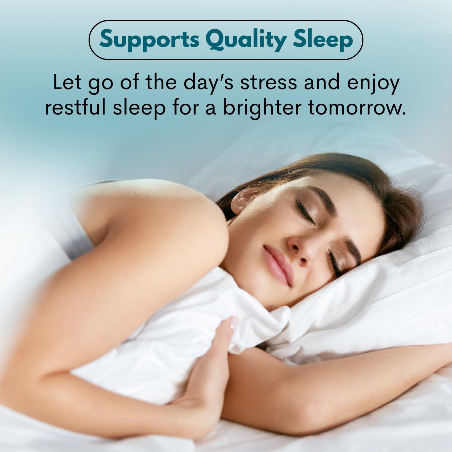 VITBOOST bottle on a bedside table suggesting nightly routine support and restful preparation