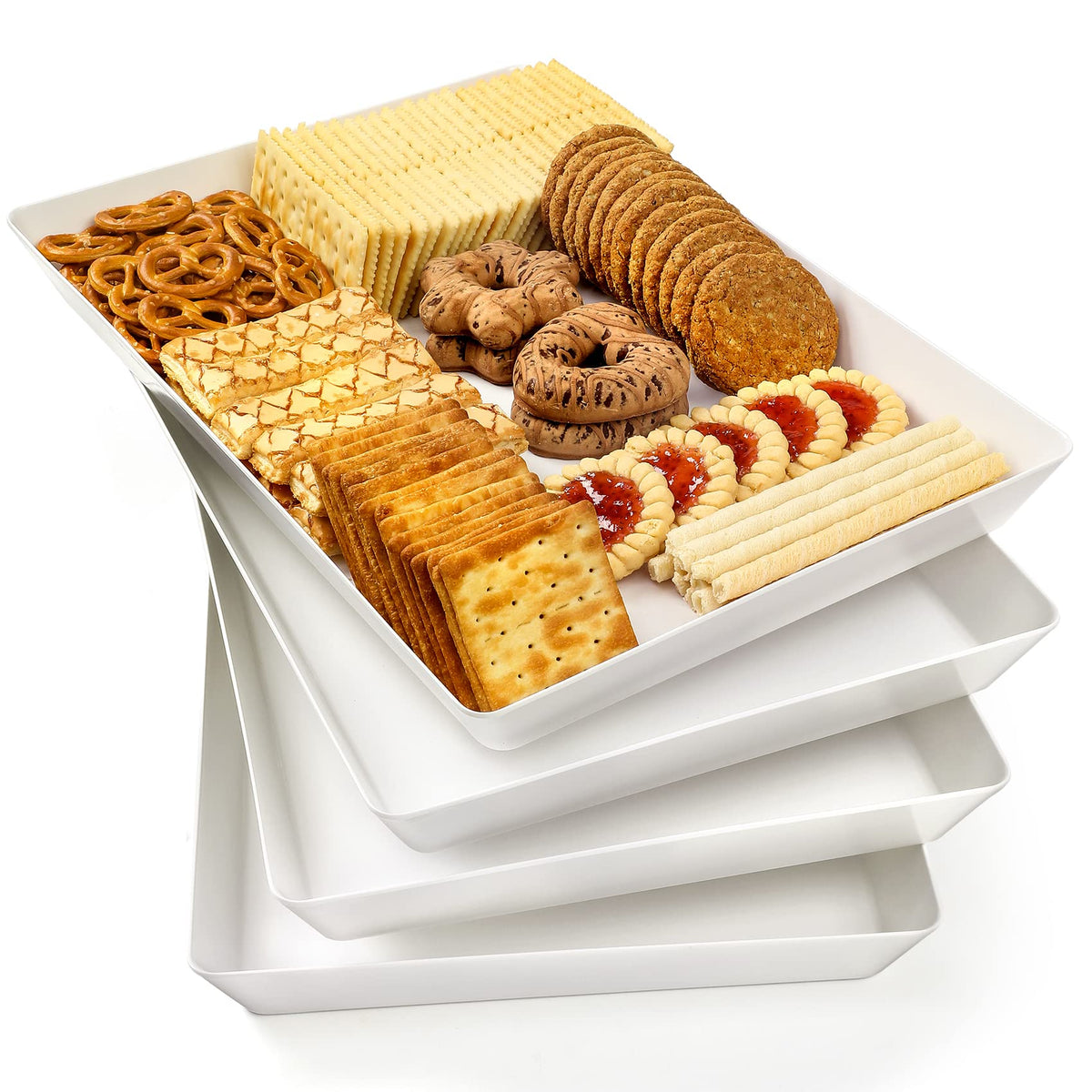 VITEVER front view of 16x11 serving tray showing clean minimalist benefit