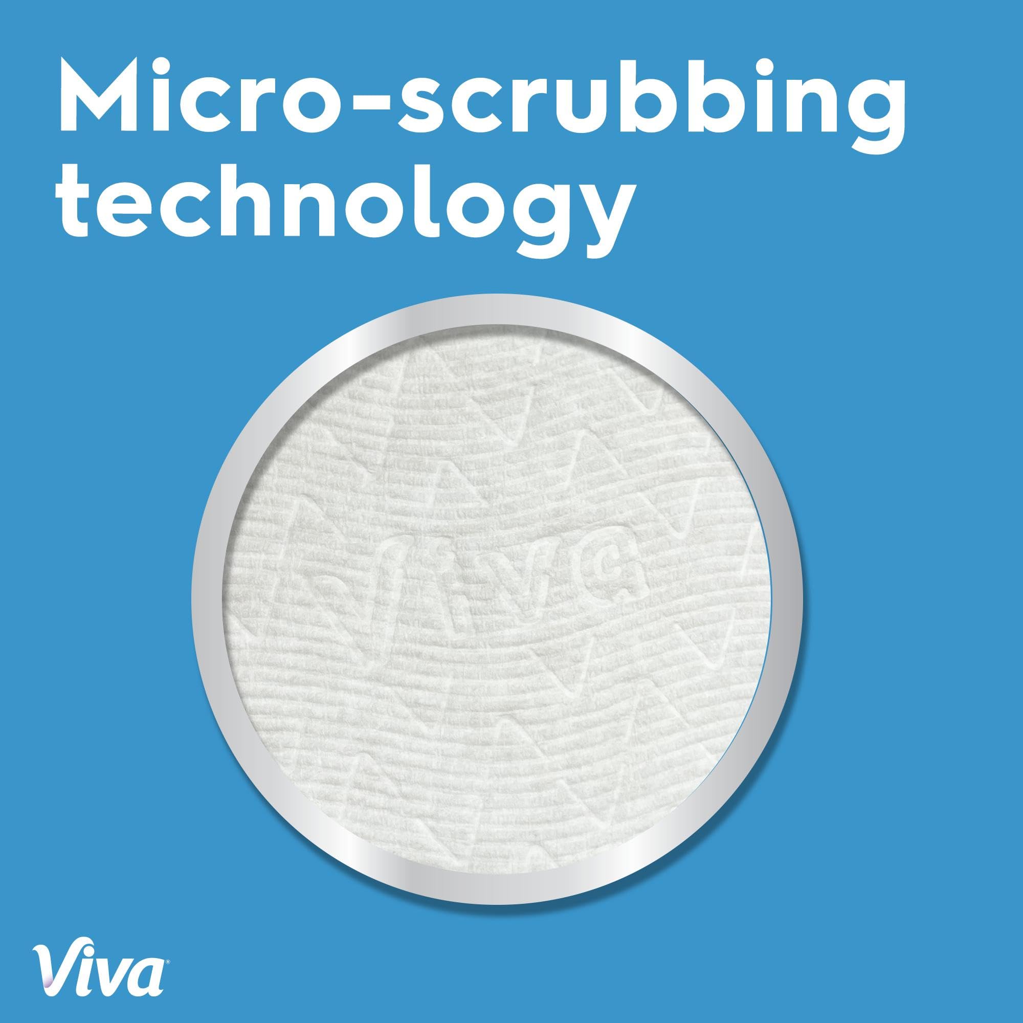 Viva towel used in bathroom for multi-surface cleaning