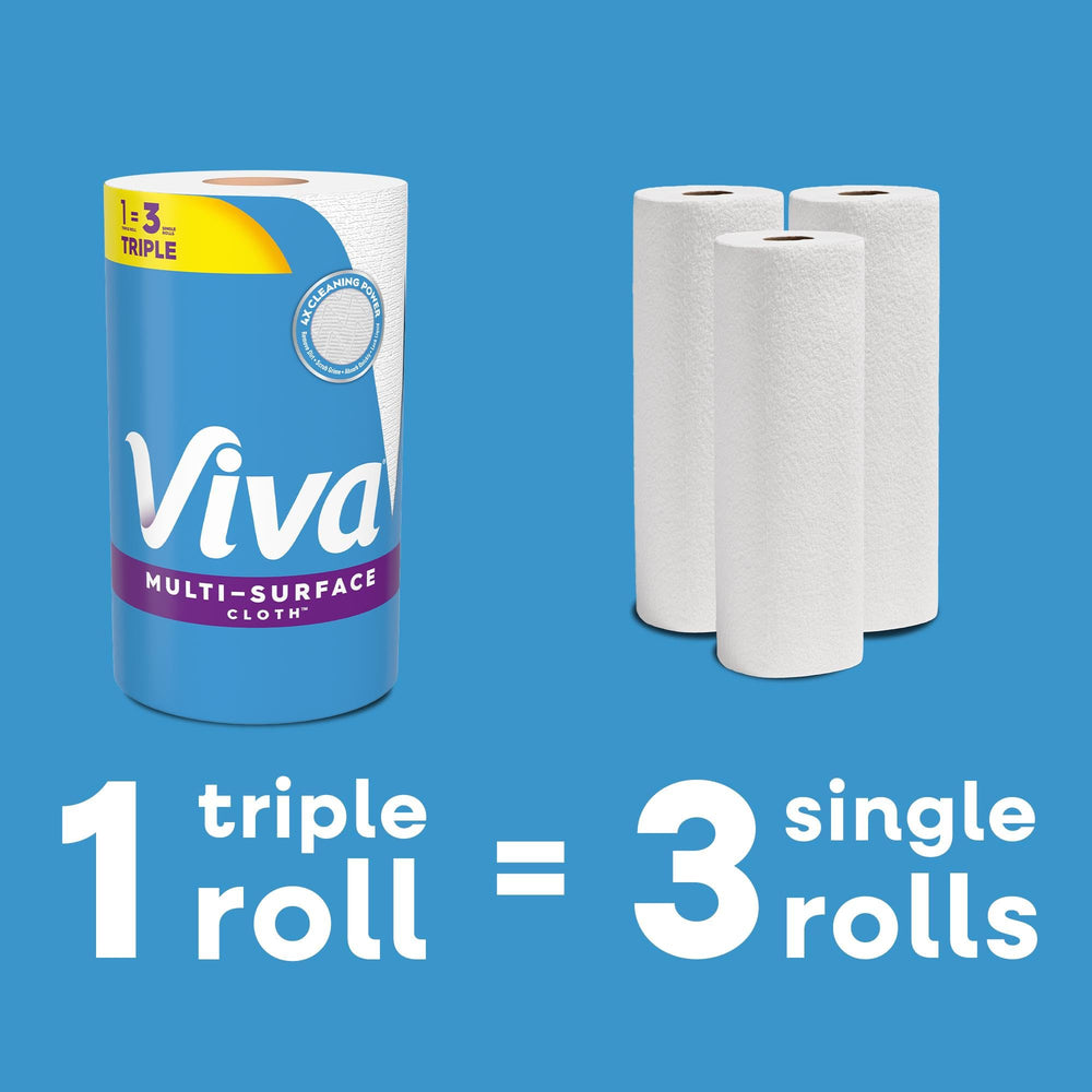Viva towel wiping kitchen counter removing crumbs and grease
