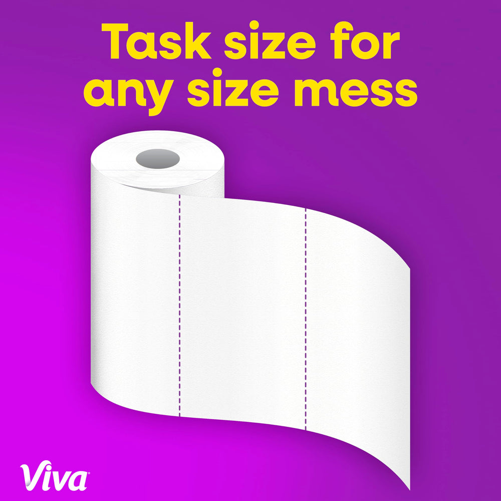 Viva multiple rolls stored neatly to show bulk convenience