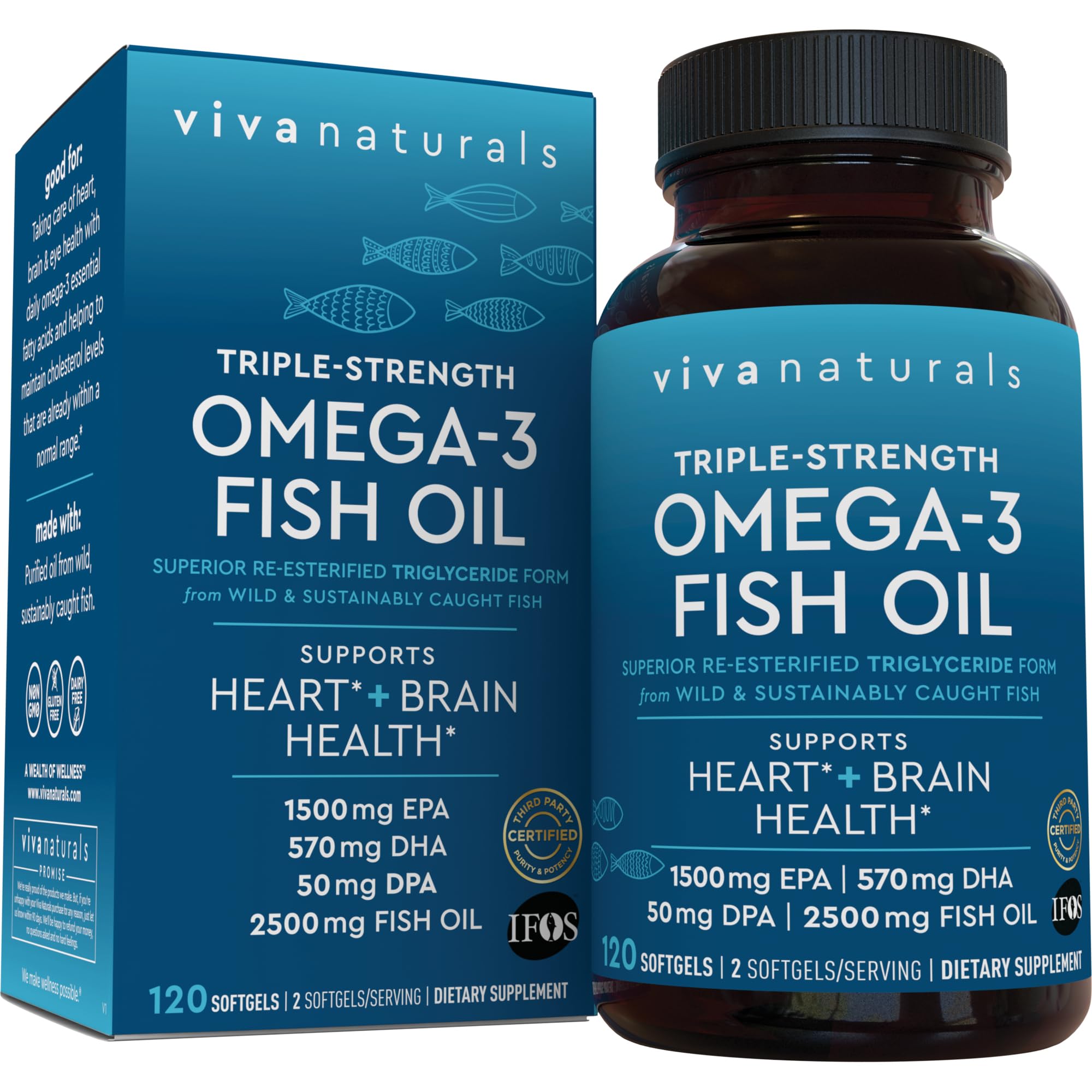 Viva Naturals front packaging showing bottle and label for easy identification