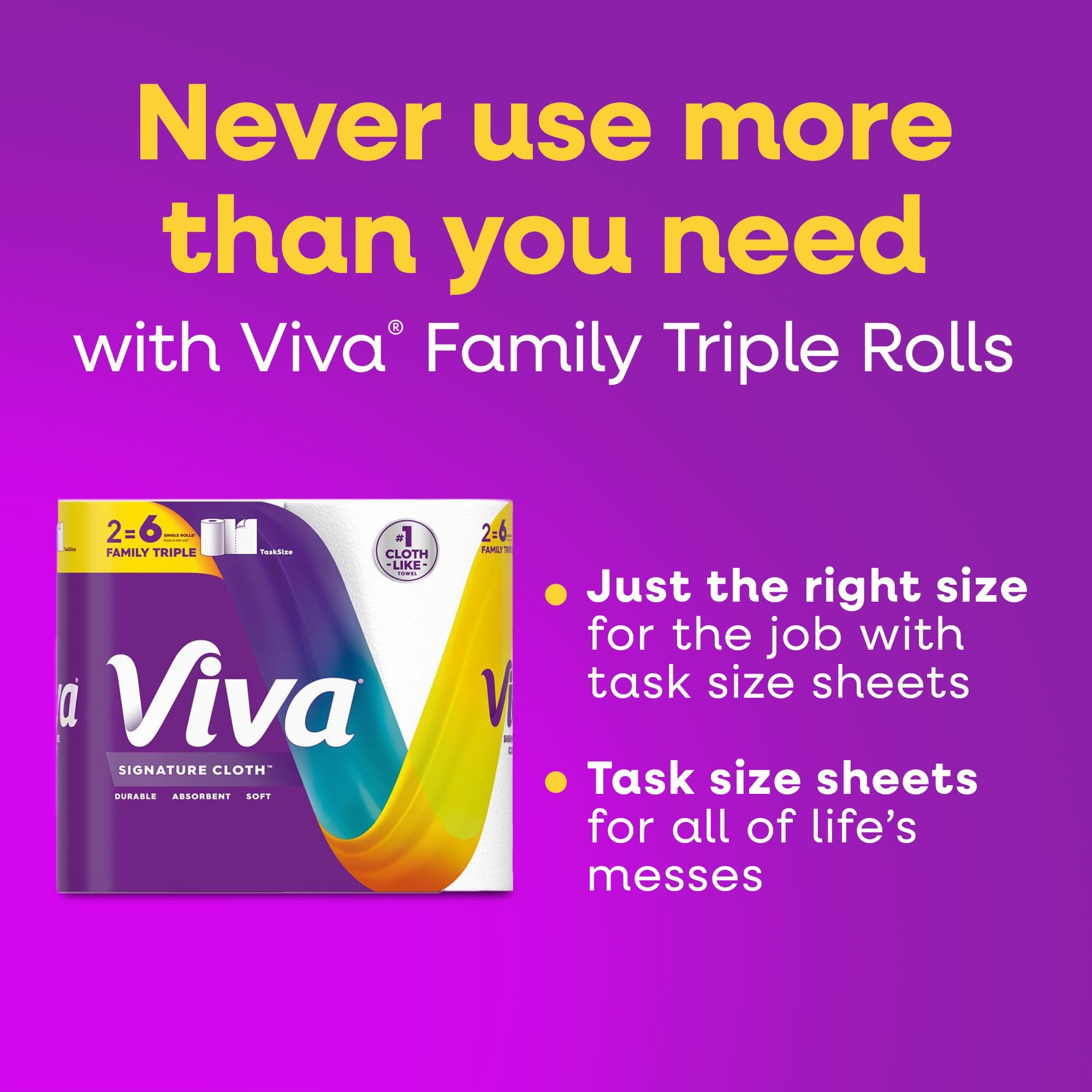 Viva packaging variation example indicating product consistency