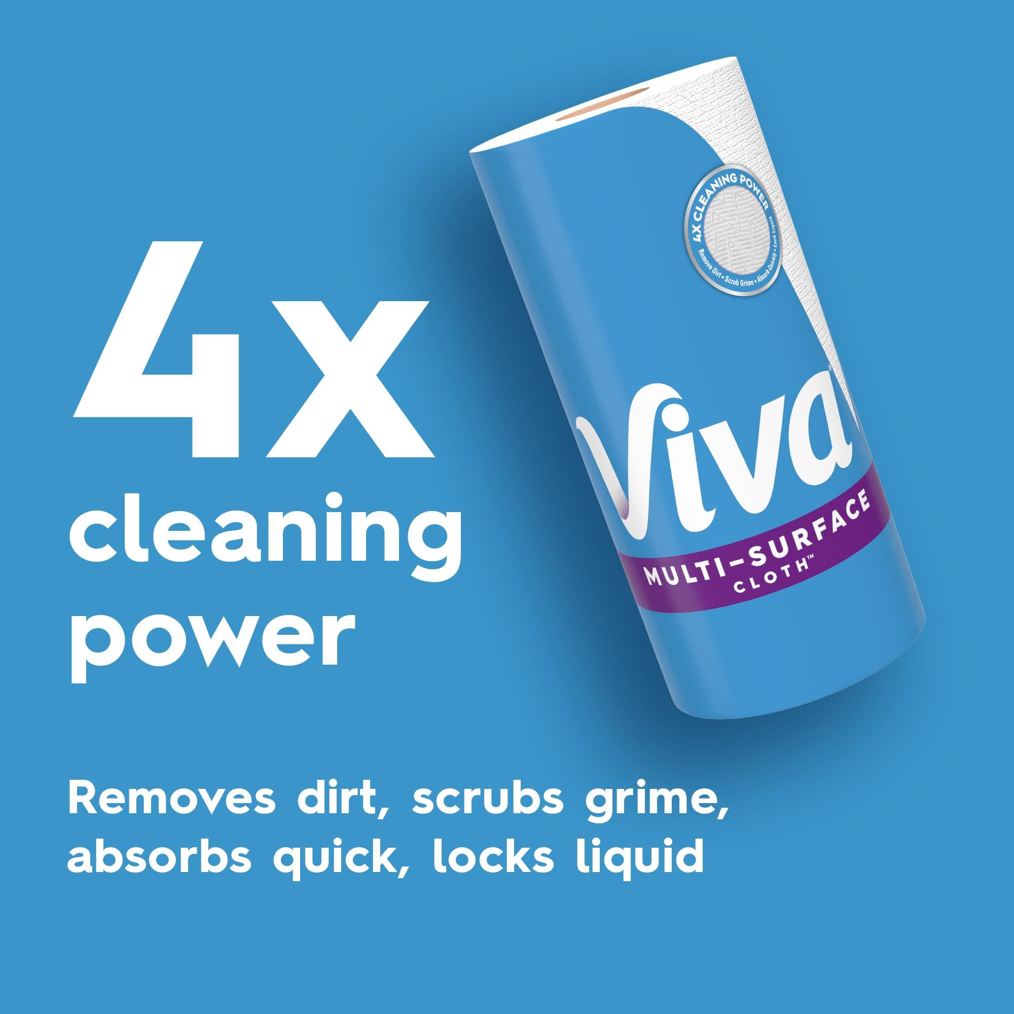 Viva sheet absorbing spilled liquid quickly for efficient cleanup